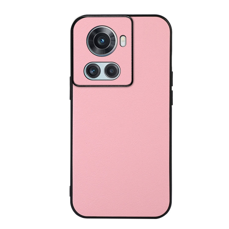 For OnePlus Ace Accurate Hole Two-color Litchi Texture PU Phone Case