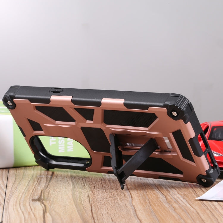 For Motorola Edge 30 Pro Shockproof TPU + PC Magnetic Protective Phone Case with Holder