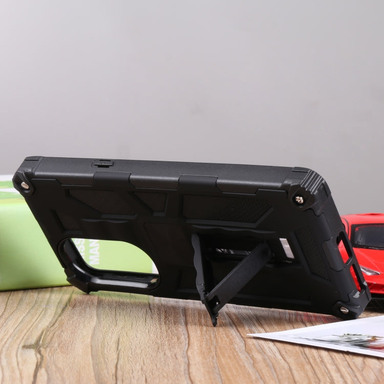 For Motorola Edge 30 Pro Shockproof TPU + PC Magnetic Protective Phone Case with Holder