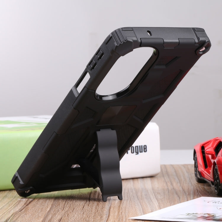 For Motorola Edge 30 Pro Shockproof TPU + PC Magnetic Protective Phone Case with Holder