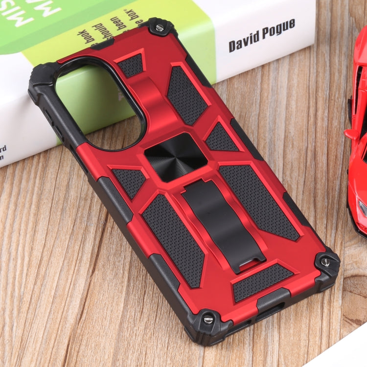 For Motorola Edge 30 Pro Shockproof TPU + PC Magnetic Protective Phone Case with Holder