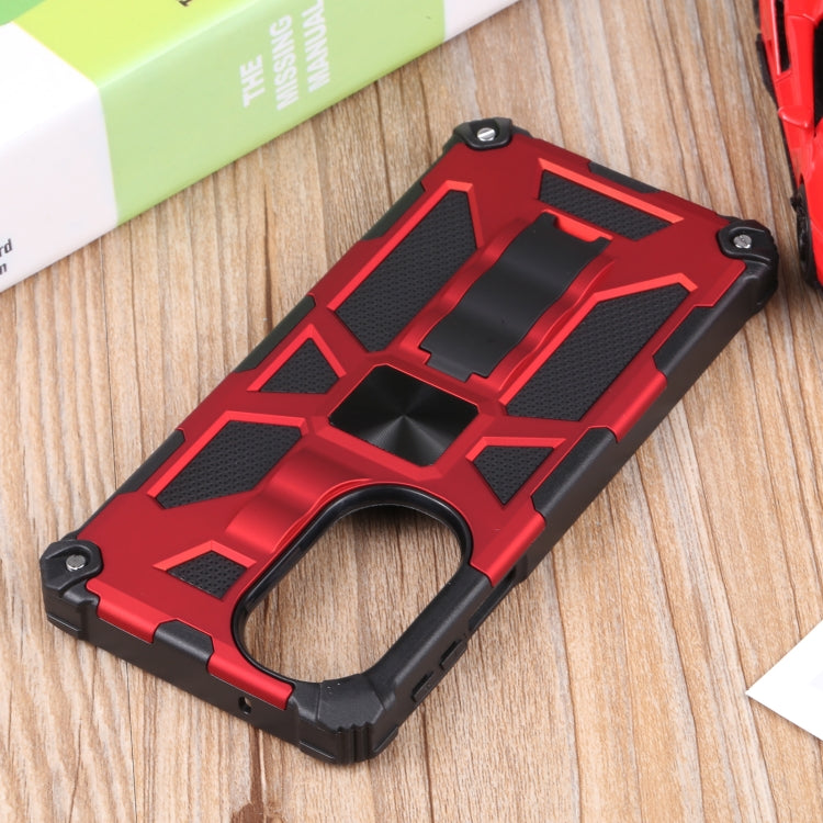 For Motorola Edge 30 Pro Shockproof TPU + PC Magnetic Protective Phone Case with Holder