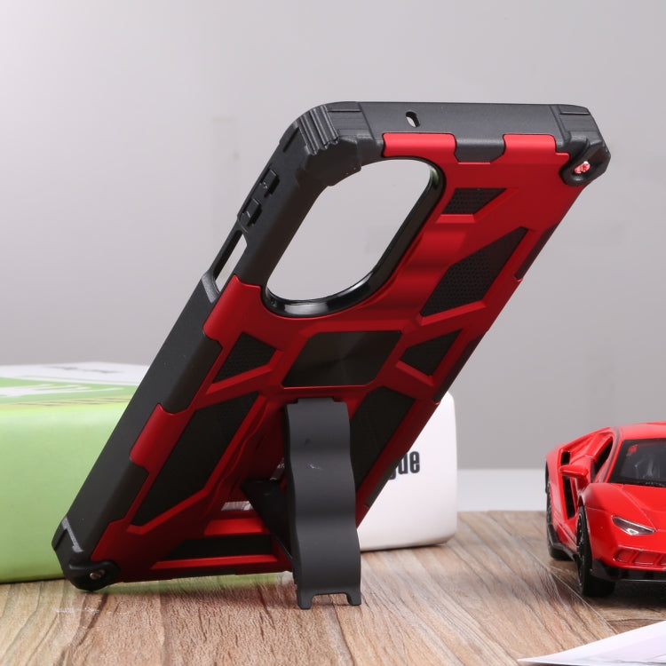 For Motorola Edge 30 Pro Shockproof TPU + PC Magnetic Protective Phone Case with Holder