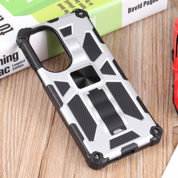 For Motorola Edge 30 Pro Shockproof TPU + PC Magnetic Protective Phone Case with Holder