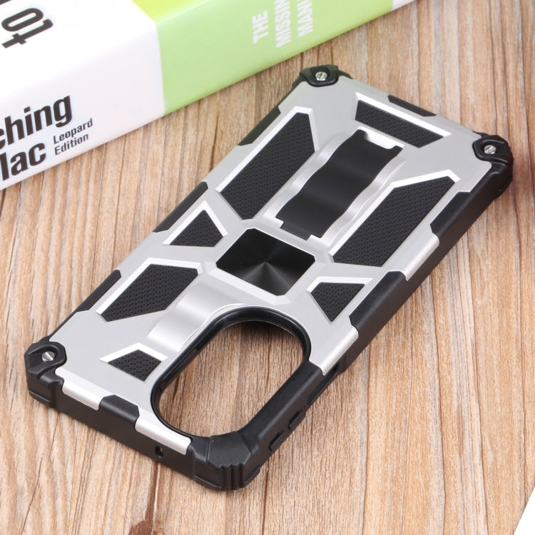 For Motorola Edge 30 Pro Shockproof TPU + PC Magnetic Protective Phone Case with Holder