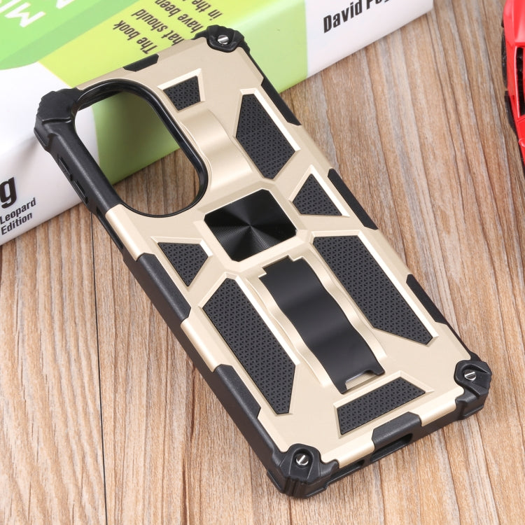 For Motorola Edge 30 Pro Shockproof TPU + PC Magnetic Protective Phone Case with Holder
