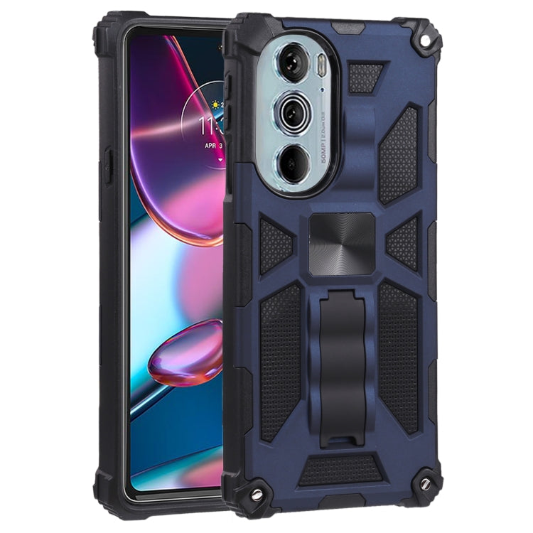 For Motorola Edge 30 Pro Shockproof TPU + PC Magnetic Protective Phone Case with Holder