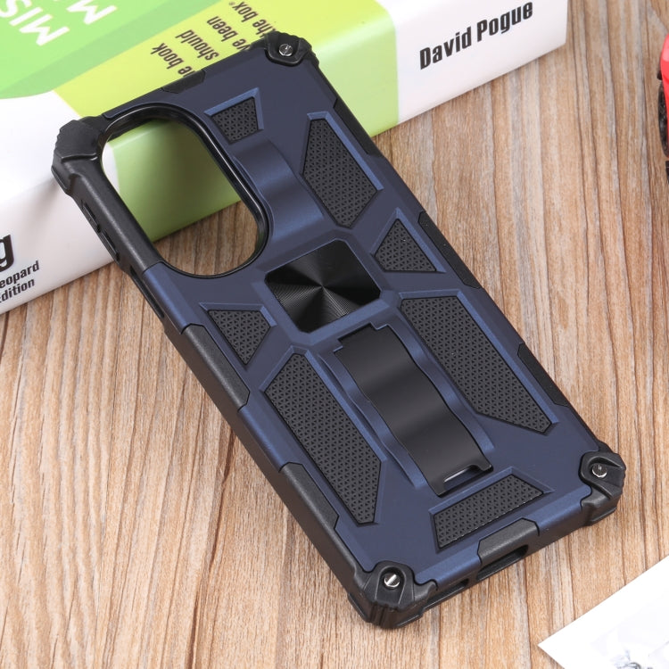 For Motorola Edge 30 Pro Shockproof TPU + PC Magnetic Protective Phone Case with Holder