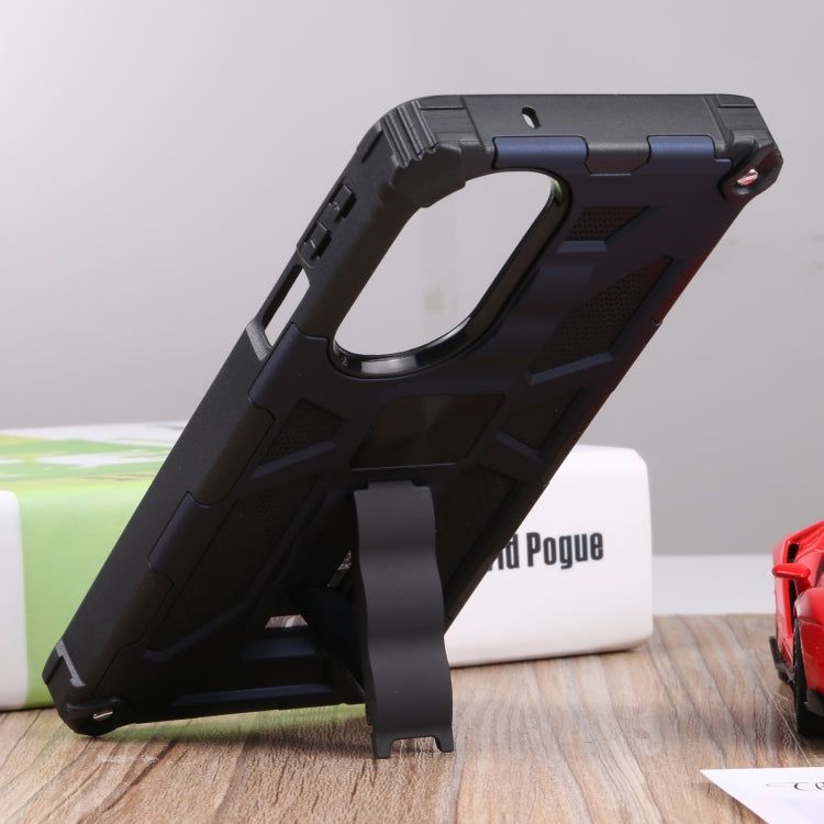 For Motorola Edge 30 Pro Shockproof TPU + PC Magnetic Protective Phone Case with Holder