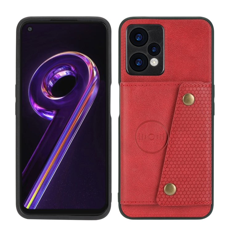 For OPPO Realme 9 Pro+ Double Buckle PU + TPU Shockproof Magnetic Phone Case