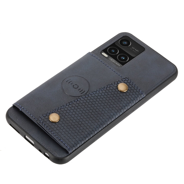 For vivo Y33s Double Buckle PU + TPU Shockproof Magnetic Phone Case