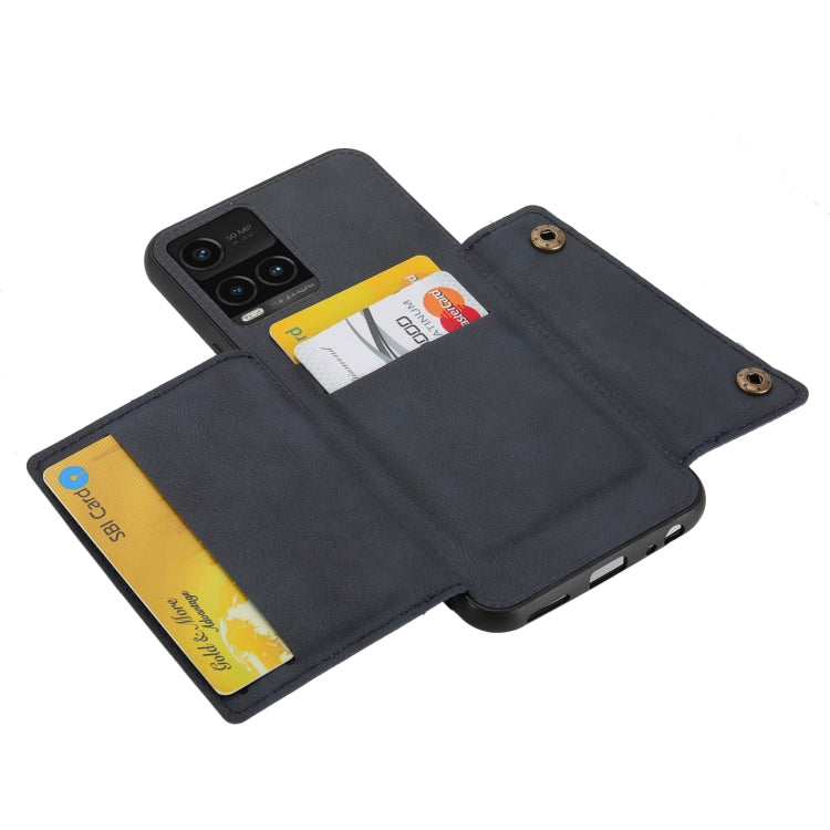 For vivo Y33s Double Buckle PU + TPU Shockproof Magnetic Phone Case