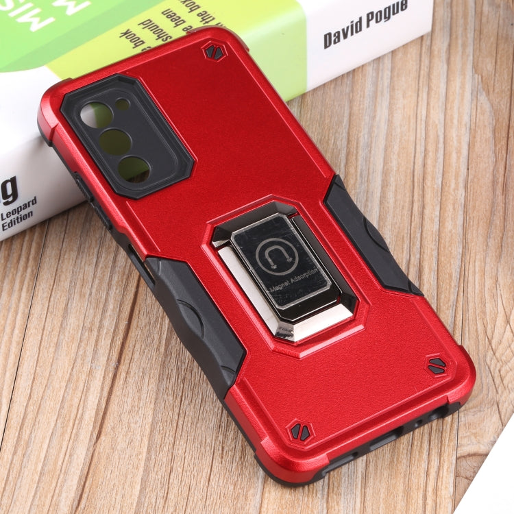 For Samsung Galaxy A03s 165.8mm Ring Holder Non-slip Armor Phone Case