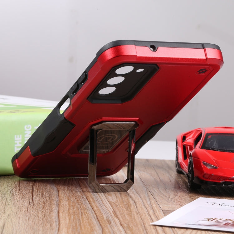 For Samsung Galaxy A03s 165.8mm Ring Holder Non-slip Armor Phone Case