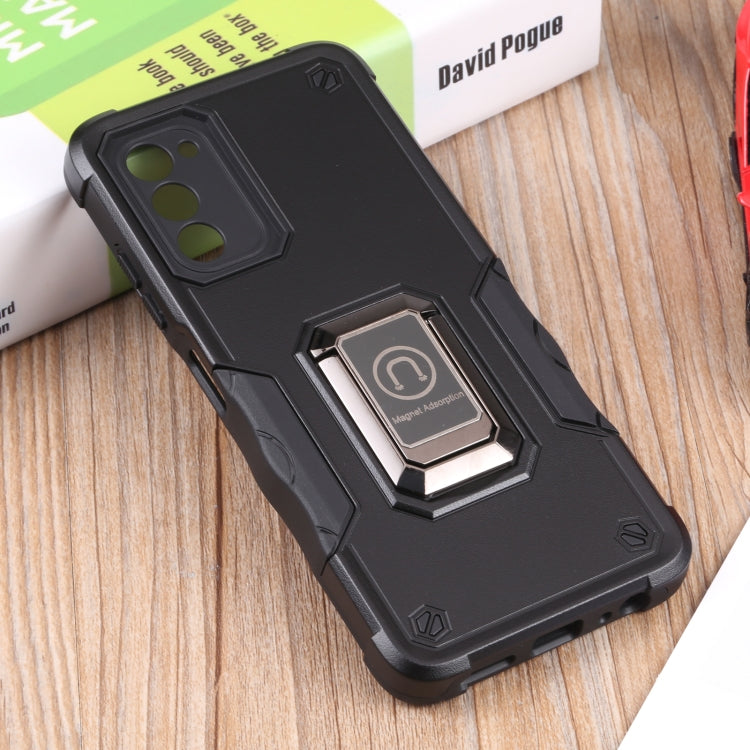 For Samsung Galaxy A03s 165.8mm Ring Holder Non-slip Armor Phone Case