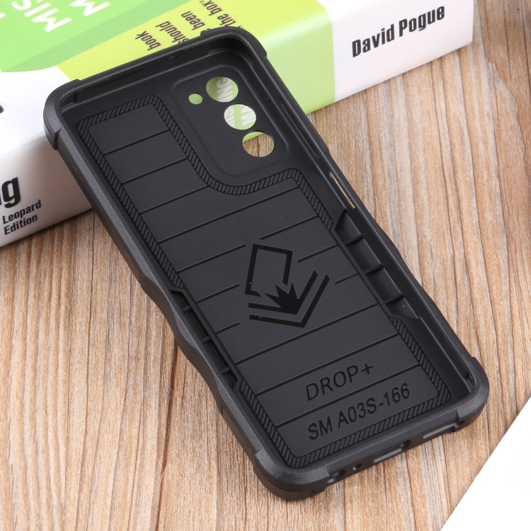 For Samsung Galaxy A03s 165.8mm Ring Holder Non-slip Armor Phone Case
