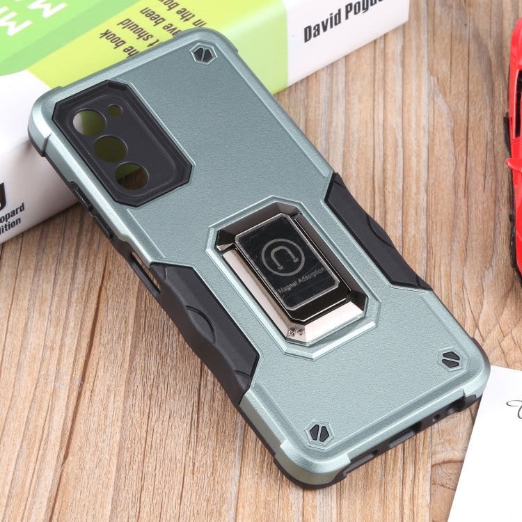 For Samsung Galaxy A03s 165.8mm Ring Holder Non-slip Armor Phone Case
