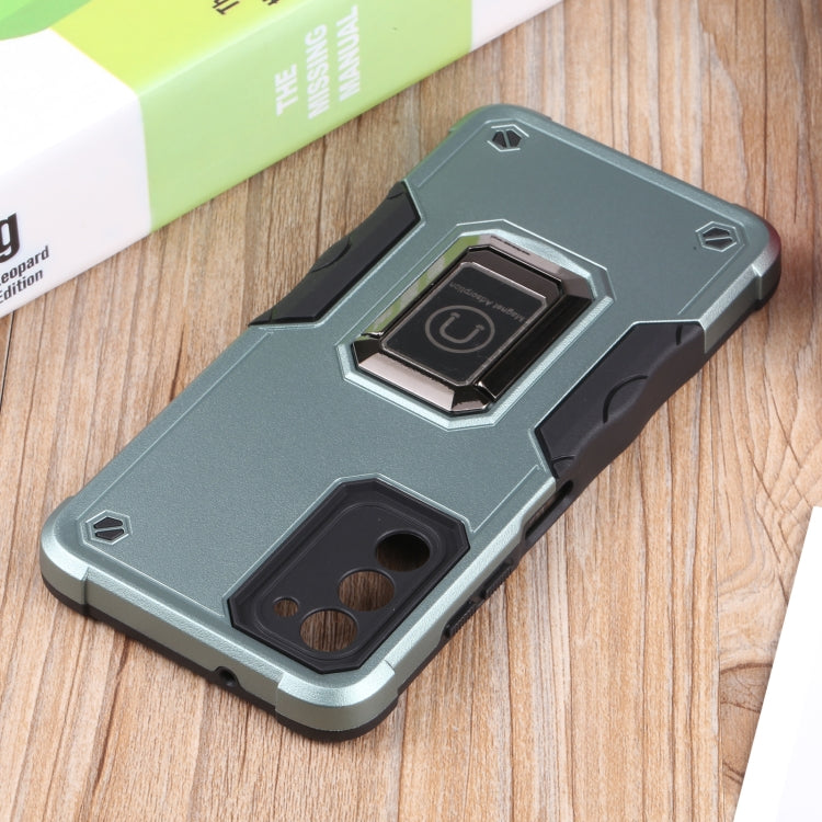 For Samsung Galaxy A03s 165.8mm Ring Holder Non-slip Armor Phone Case