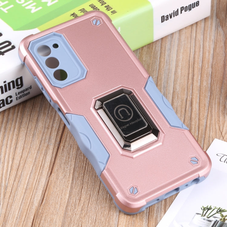 For Samsung Galaxy A03s 165.8mm Ring Holder Non-slip Armor Phone Case