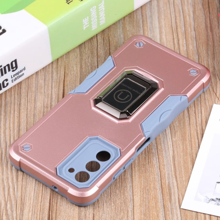 For Samsung Galaxy A03s 165.8mm Ring Holder Non-slip Armor Phone Case
