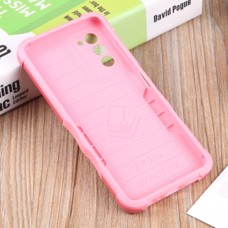 For Samsung Galaxy A03s 165.8mm Ring Holder Non-slip Armor Phone Case