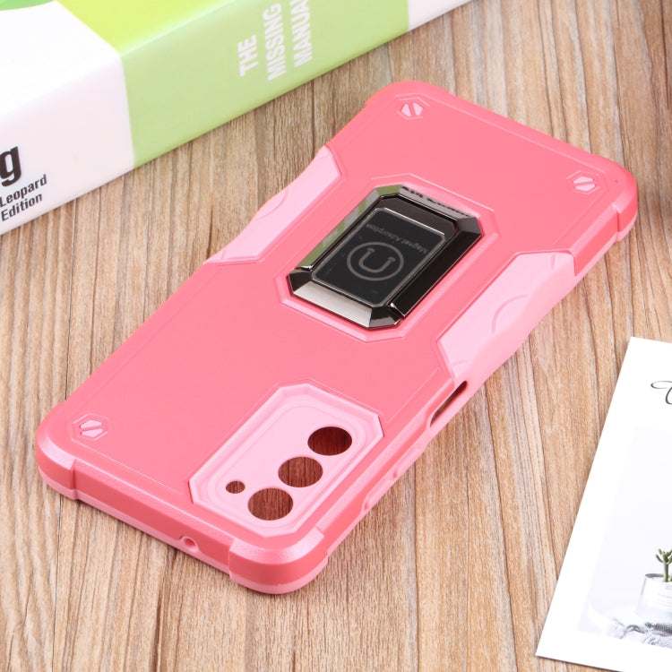 For Samsung Galaxy A03s 165.8mm Ring Holder Non-slip Armor Phone Case