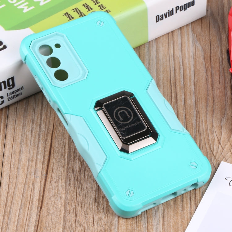 For Samsung Galaxy A03s 165.8mm Ring Holder Non-slip Armor Phone Case