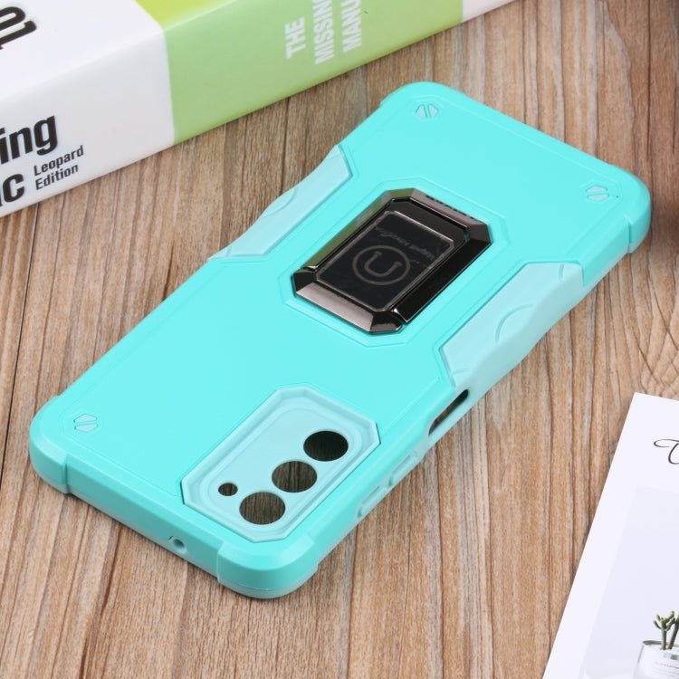 For Samsung Galaxy A03s 165.8mm Ring Holder Non-slip Armor Phone Case