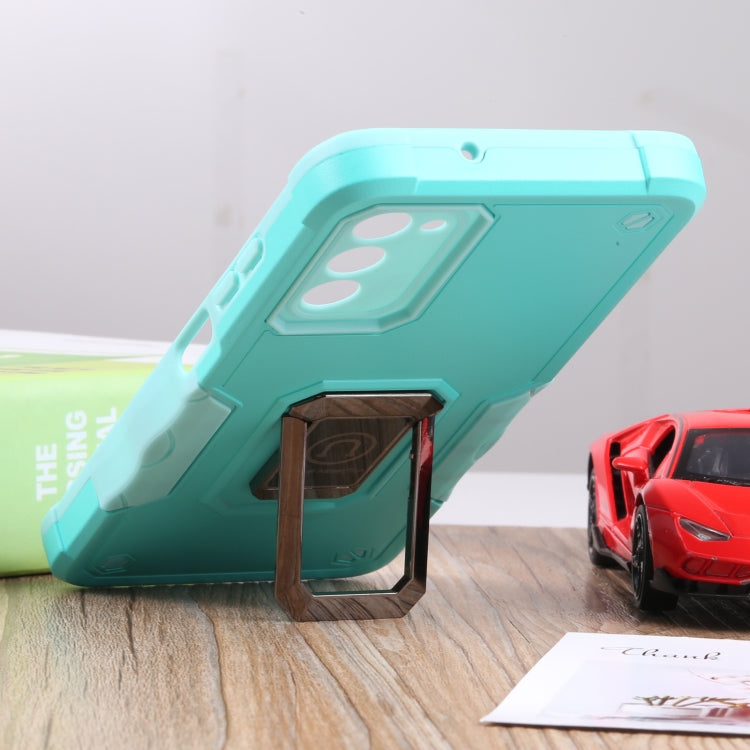 For Samsung Galaxy A03s 165.8mm Ring Holder Non-slip Armor Phone Case