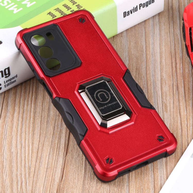 For Motorola Moto G200 5G Ring Holder Non-slip Armor Phone Case