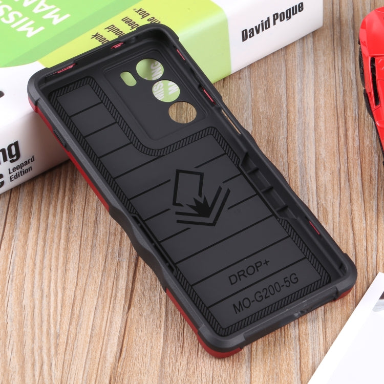 For Motorola Moto G200 5G Ring Holder Non-slip Armor Phone Case