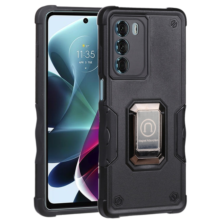 For Motorola Moto G200 5G Ring Holder Non-slip Armor Phone Case