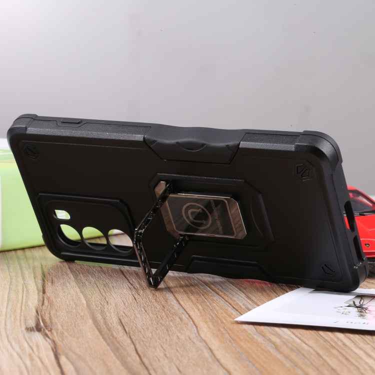 For Motorola Moto G200 5G Ring Holder Non-slip Armor Phone Case