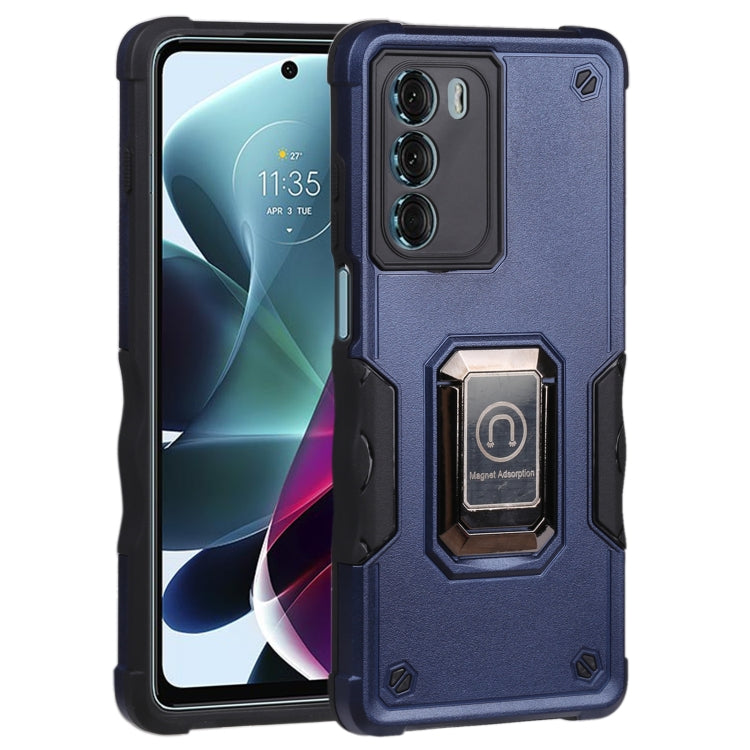 For Motorola Moto G200 5G Ring Holder Non-slip Armor Phone Case