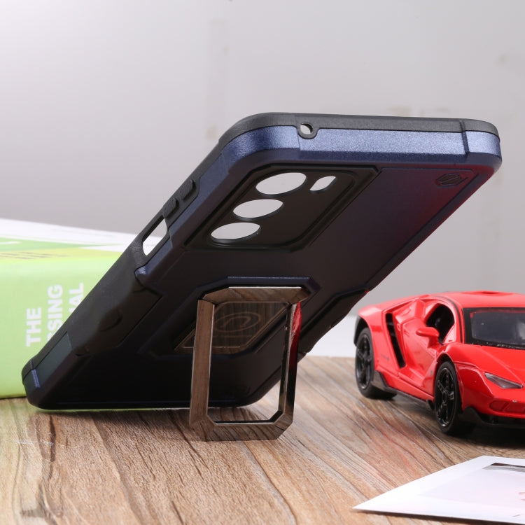 For Motorola Moto G200 5G Ring Holder Non-slip Armor Phone Case