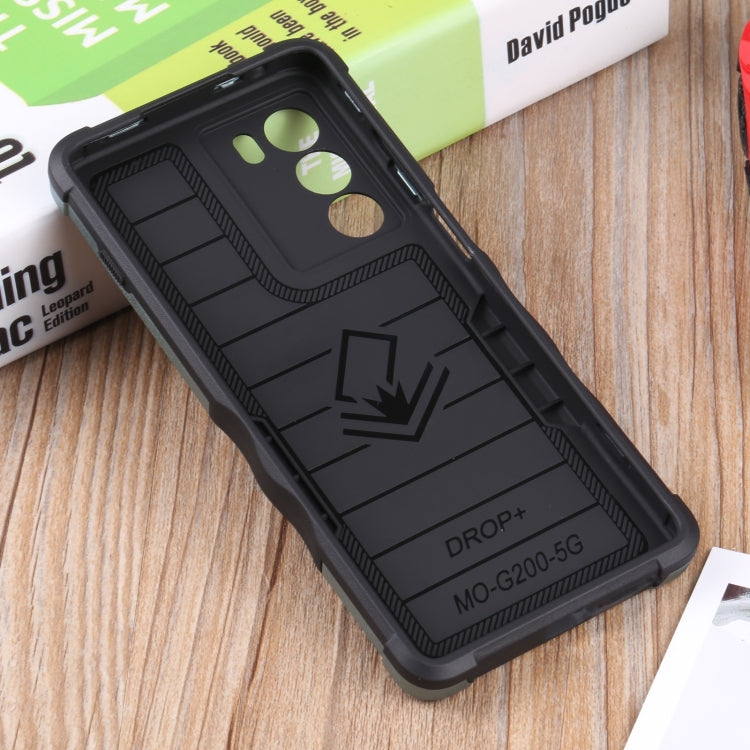 For Motorola Moto G200 5G Ring Holder Non-slip Armor Phone Case