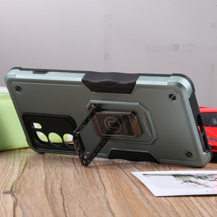 For Motorola Moto G200 5G Ring Holder Non-slip Armor Phone Case