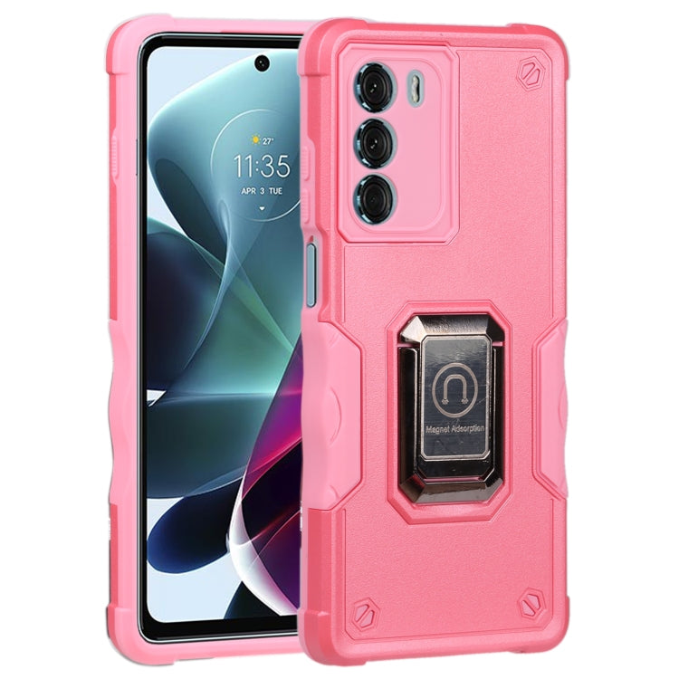 For Motorola Moto G200 5G Ring Holder Non-slip Armor Phone Case