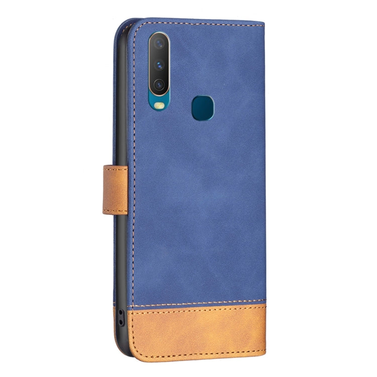 For vivo Y11 / Y15 / Y12 / Y17 BF11 Color Matching Skin Feel Leather Phone Case