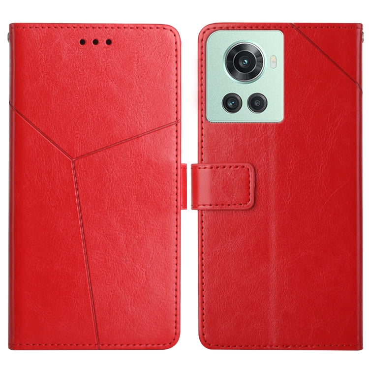 For OnePlus 10R/ACE Y Stitching Horizontal Flip Leather Phone Case