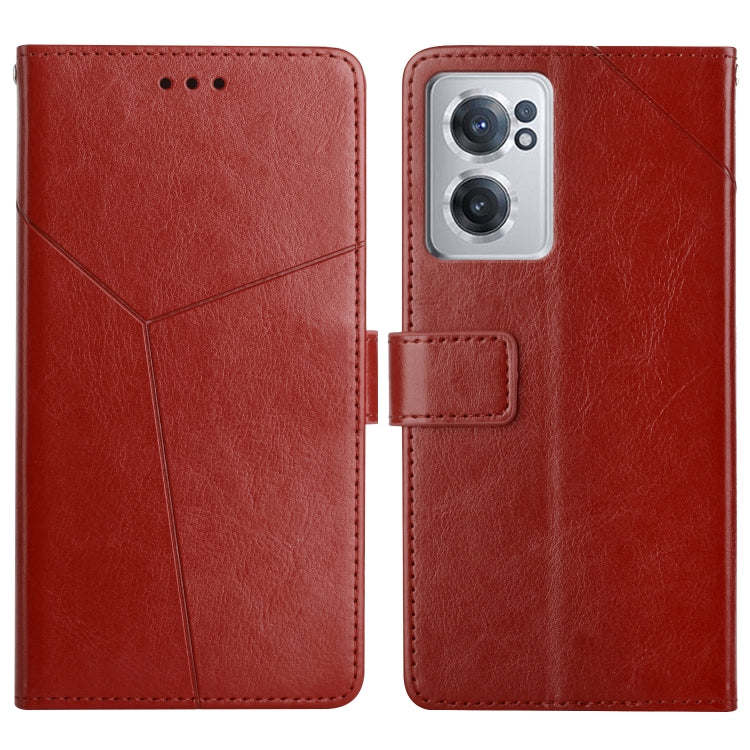 For OnePlus Nord CE 2 5G Y Stitching Horizontal Flip Leather Phone Case