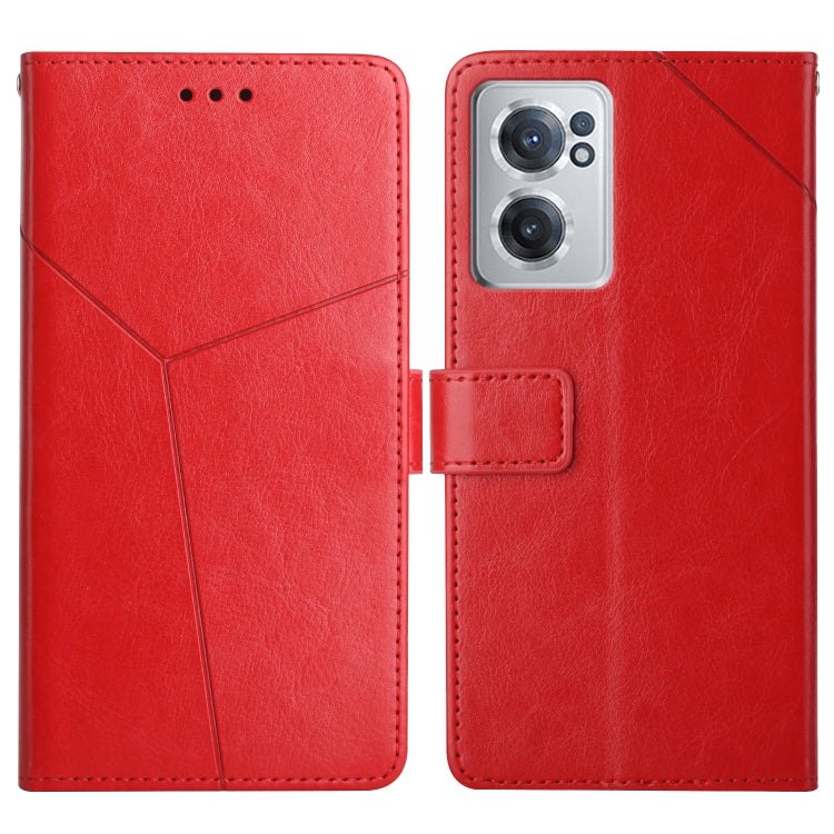 For OnePlus Nord CE 2 5G Y Stitching Horizontal Flip Leather Phone Case