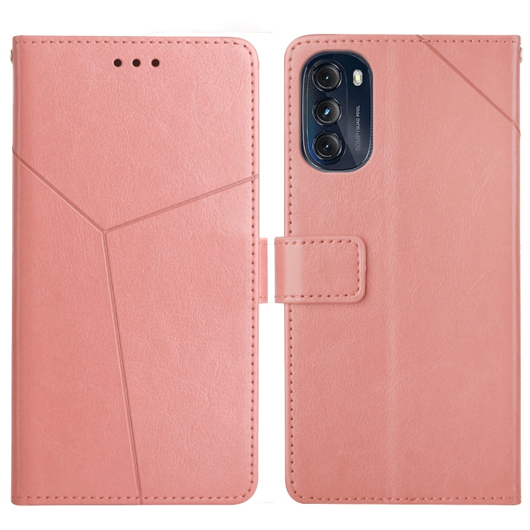 For Motorola Moto G 5G 2022 Y Stitching Horizontal Flip Leather Phone Case