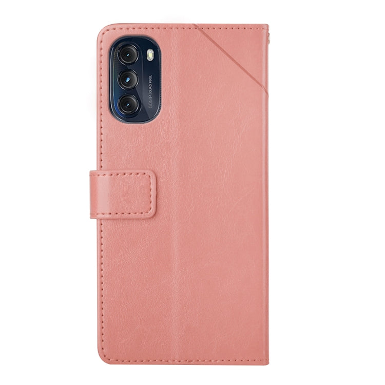 For Motorola Moto G 5G 2022 Y Stitching Horizontal Flip Leather Phone Case