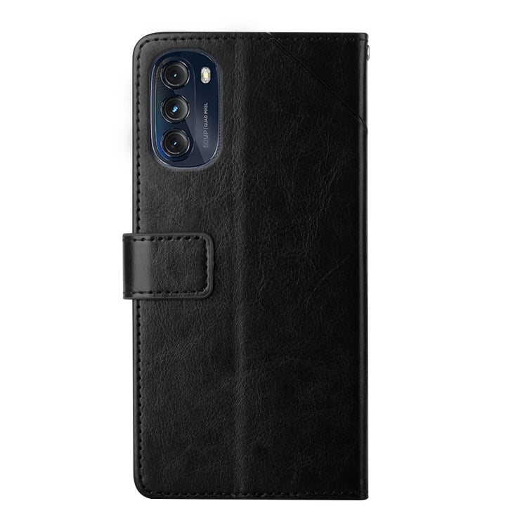 For Motorola Moto G 5G 2022 Y Stitching Horizontal Flip Leather Phone Case