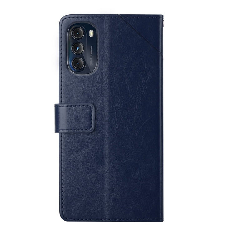 For Motorola Moto G 5G 2022 Y Stitching Horizontal Flip Leather Phone Case