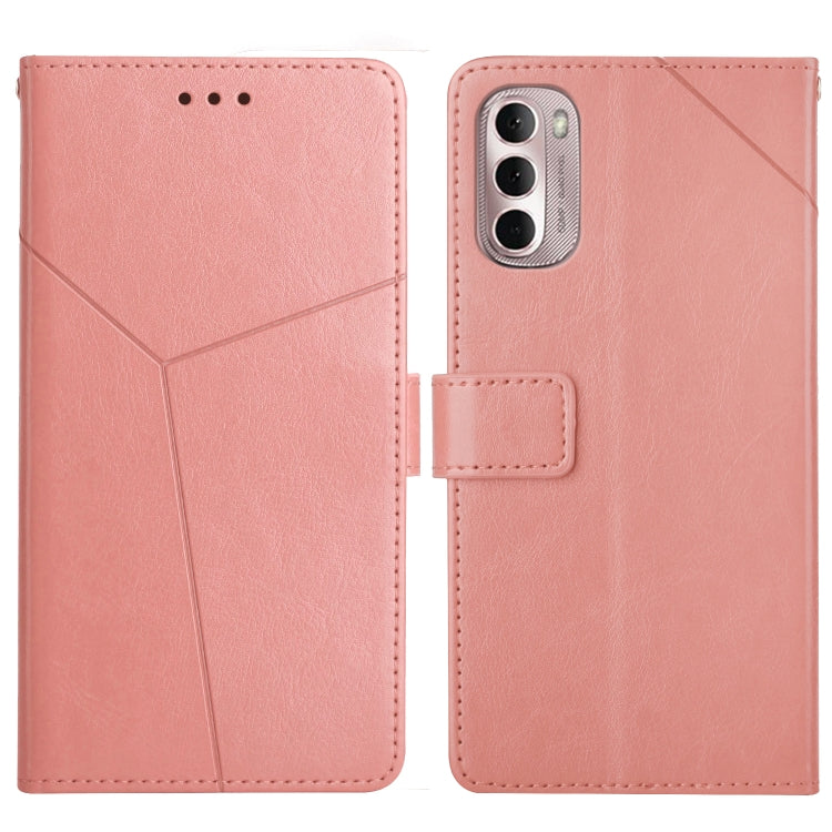 For Motorola Moto G Stylus 4G 2022 Y Stitching Horizontal Flip Leather Phone Case