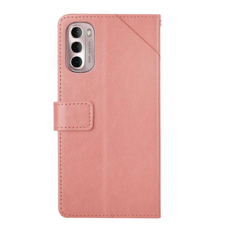 For Motorola Moto G Stylus 4G 2022 Y Stitching Horizontal Flip Leather Phone Case