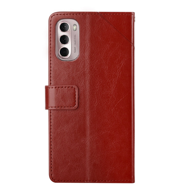 For Motorola Moto G Stylus 4G 2022 Y Stitching Horizontal Flip Leather Phone Case