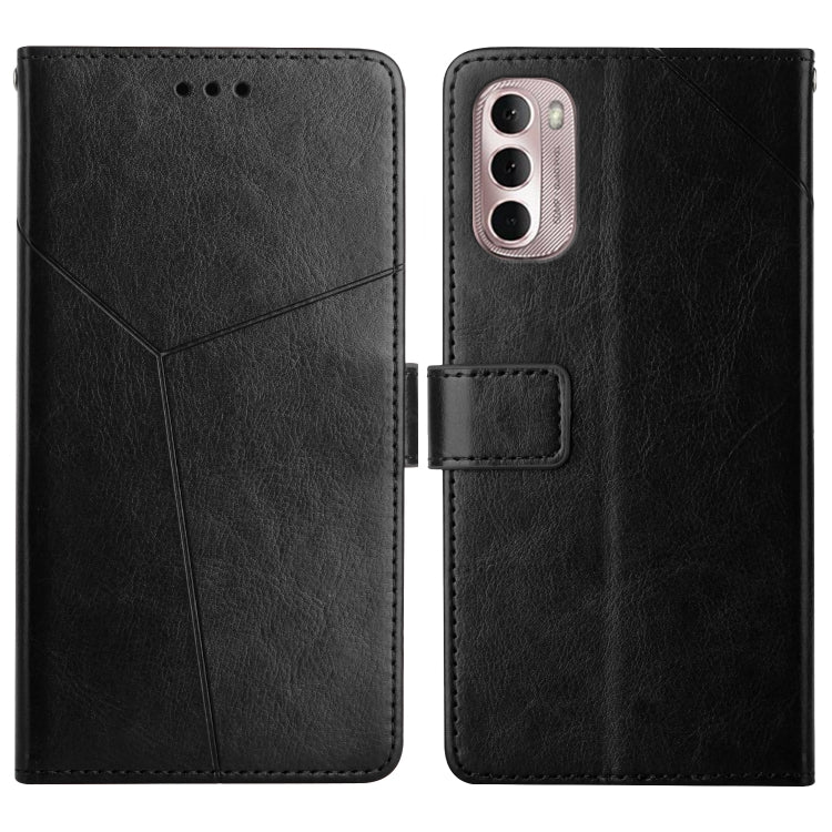 For Motorola Moto G Stylus 4G 2022 Y Stitching Horizontal Flip Leather Phone Case